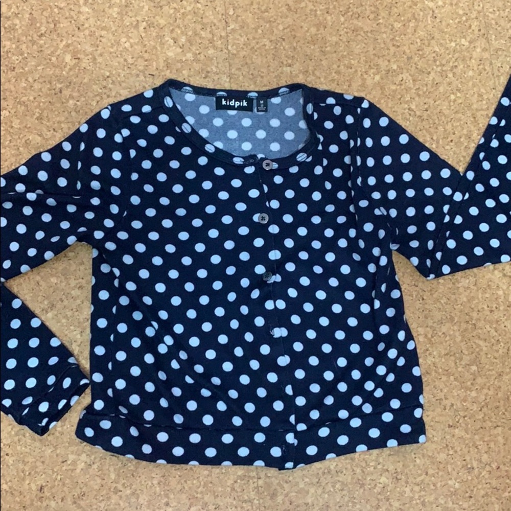 Polka dot cardigan